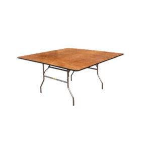60”x60” Folding Table – Square/Natural