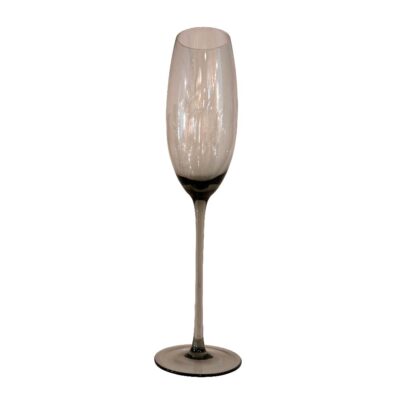 Bubble Black Champagne Flute