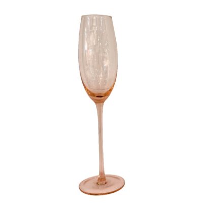 Bubble Pink Champagne Flute