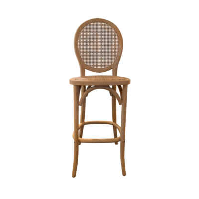 Country Rattan Back Stool