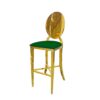 Icon Allure Stool Gold Green Cushion