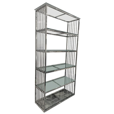 Claire Silver Shelf Back Bar