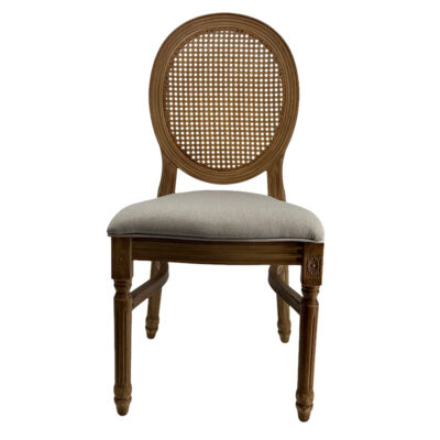 Marie Antoinette Rattan Back Chair Outdoor Collection