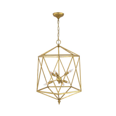 Kesington Lantern Lamp - Gold
