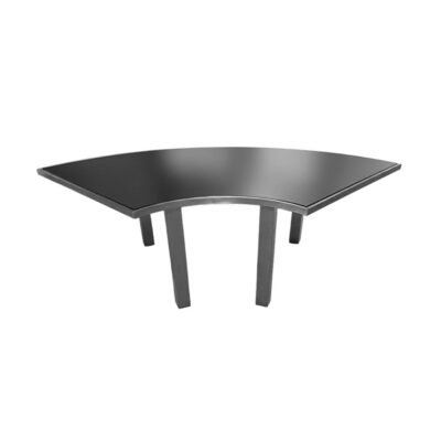 Eclipse Half Moon Table Silver