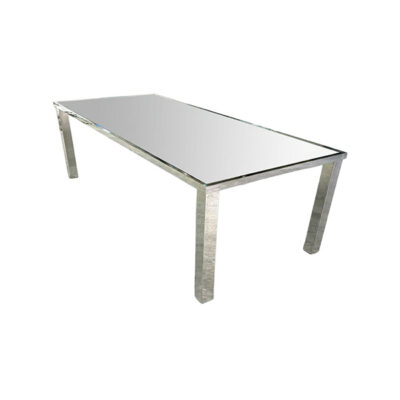 Eclipse Rectangular Table Silver