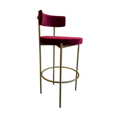 Lana Stool Burgundy